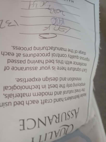 Photo of free Good Quality King Size Matress With Fire Label (West End SO18) #4