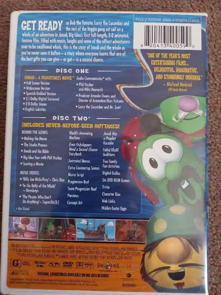 Photo of free Vegetales DVD locked region 1 (Bushey Mill WD23) #2