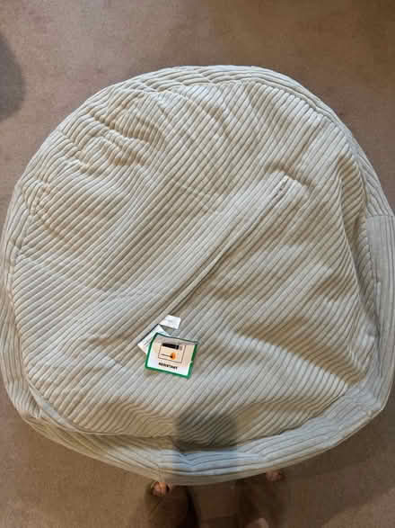 Photo of free Cream cord bean bag (RG40 Central Wokingham) #3