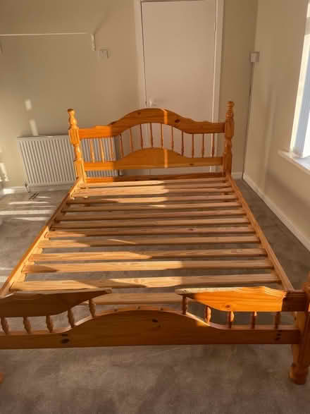 Photo of free Solid wood king size bed (Buckland End B33) #1