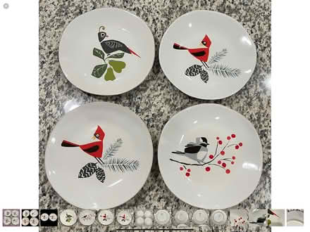 Photo of free Crate and Barrel plates porcelain (Los Altos, CA) #1
