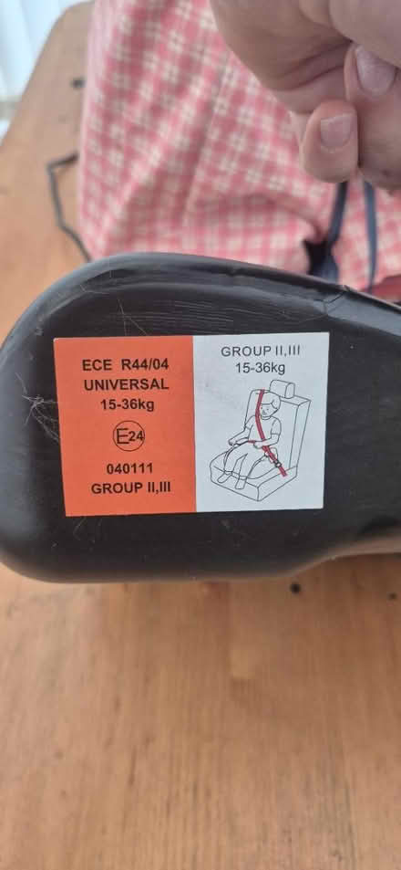 Photo of free Car seat (YO15, south side) #2