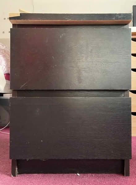Photo of free IKEA malm bedside drawers (Brownsover CV21) #2