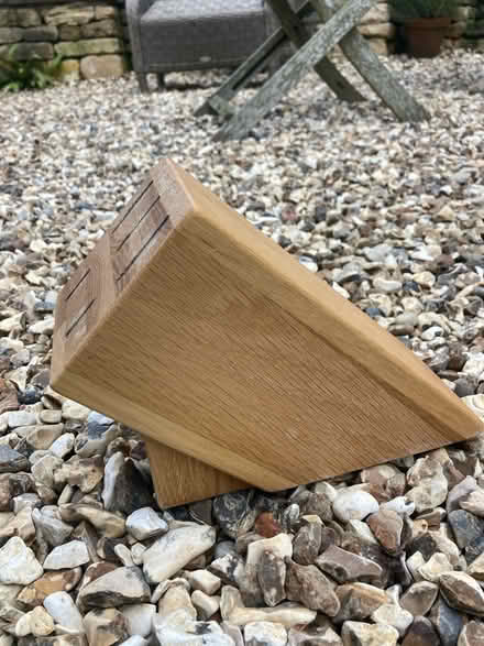 Photo of free Wooden knife block (Uley) #2