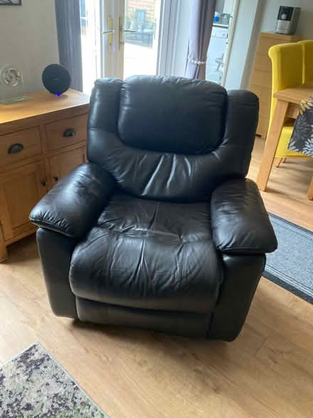 Photo of free Brown Leather Recliner (Castle Bromwich B36) #1