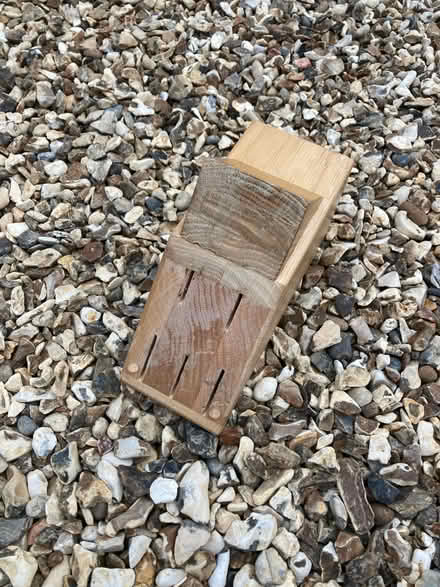 Photo of free Wooden knife block (Uley) #3