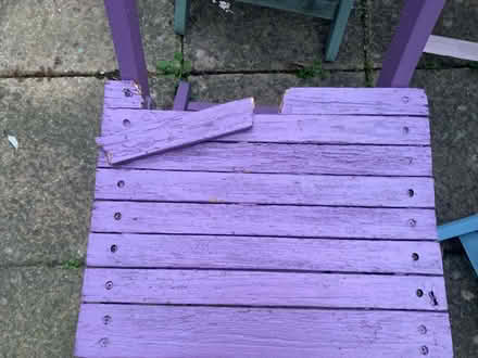 Photo of free Wooden garden chairs (Clapham MK41) #2