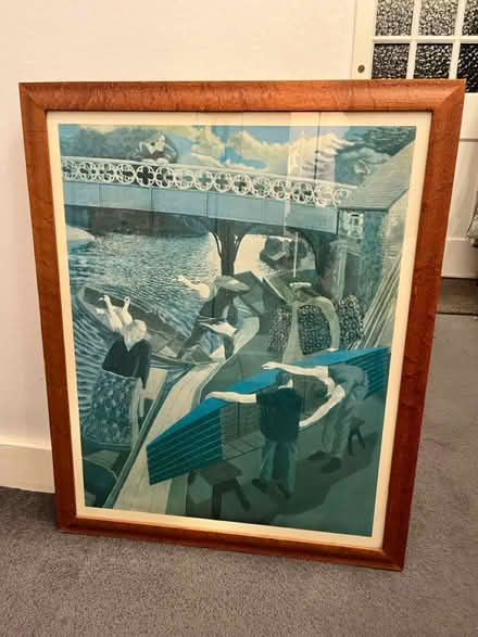 Photo of free Large framed Stanley Spencer print (Cookham Dean, SL6) #1