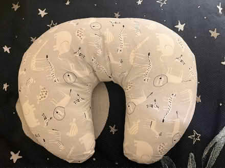 Photo of free Grey nursing pillow animal print (Henley-on-Thames RG9) #2