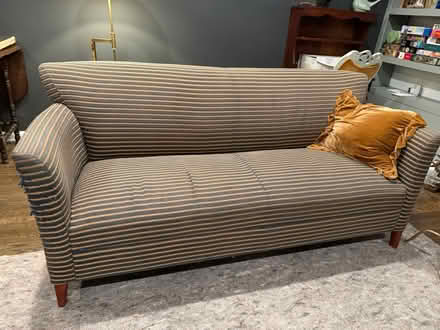 Photo of free Striped couch (Annapolis (near Quiet Waters)) #1