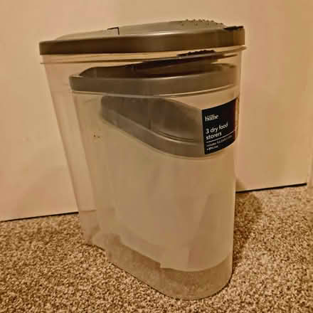 Photo of free 3 dry food storers - unused (Purbrook) #1