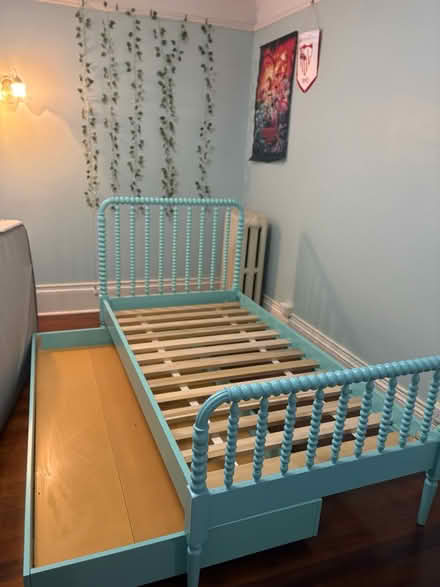 Photo of free Bed frame and bed side table (Capitol hill) #4
