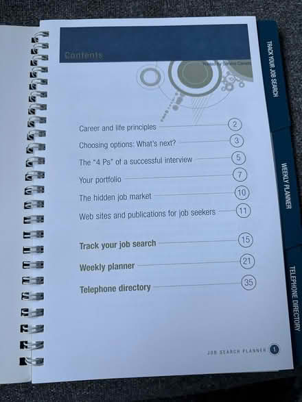 Photo of free Job search planner guide & workbook (L5L 5P5) #3