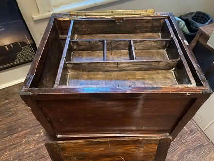 Photo of free Wood storage box (needs TLC) (BN2 Hartington road) #2