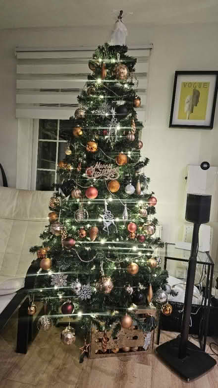 Photo of free 7ft artificial tree (Thamesmead, SE28) #1