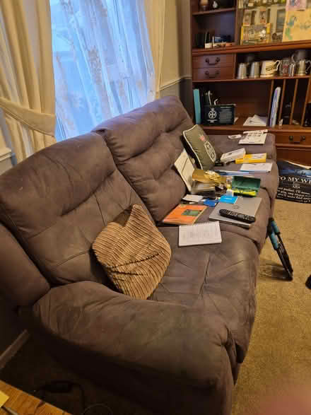 Photo of free Recliner three seater sorry about the mess (Havant PO9) #1
