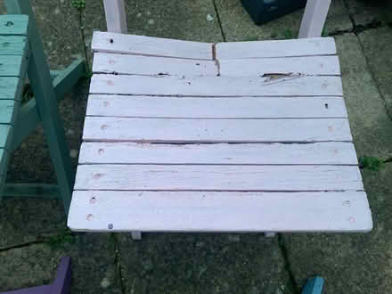 Photo of free Wooden garden chairs (Clapham MK41) #3