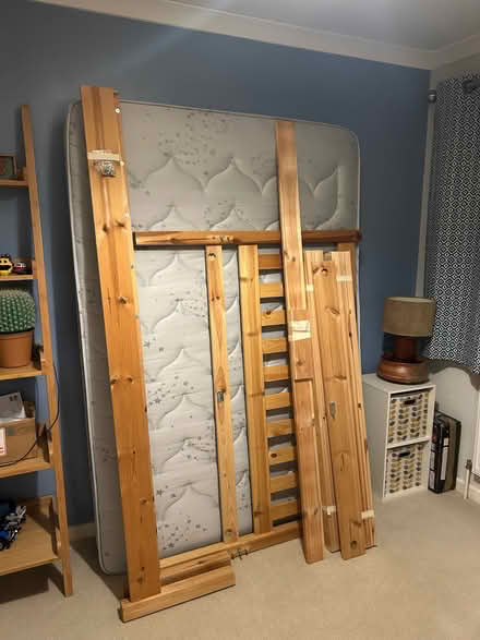 Photo of free Double Bed Frame plus Mattress (Brighton Hill RG22) #4