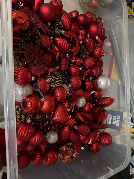Photo of free Red Xmas baubles (Southport PR8) #1