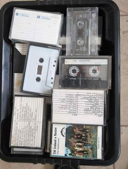 Photo of free Box of tapes - all can be over recorded (Cheadle SK8) #1