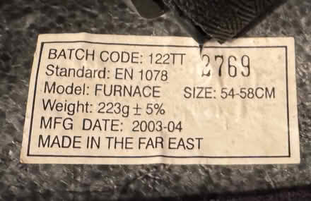 Photo of free Bike helmet (Winchester SO23) #2