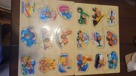 Photo of free 2 wooden infant puzzles (Rio Grande and Indian School) #1