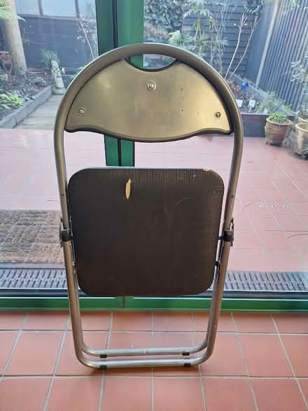 Photo of free Folding metal chair (E17 Queens/Boundary Road) #2