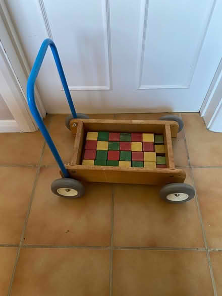 Photo of free Baby Walker and wood blocks (RG41 Winnersh) #1