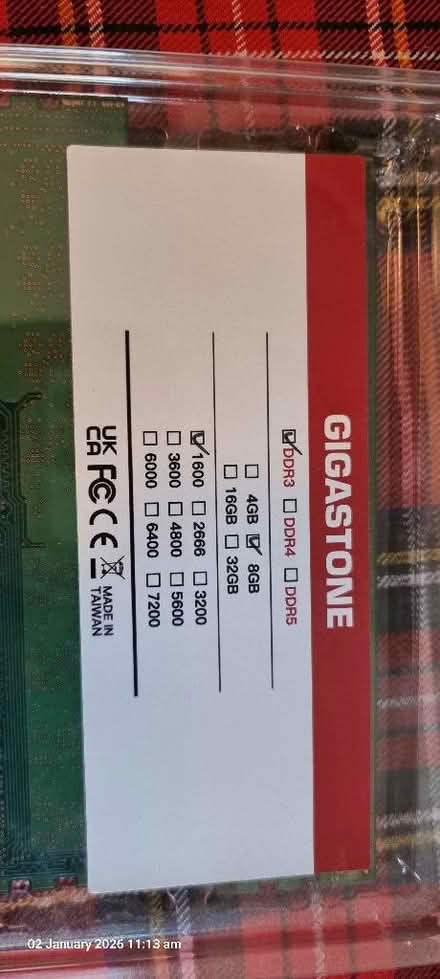 Photo of free 2 * 8gb DDR3 RAM (Finchley N3) #2