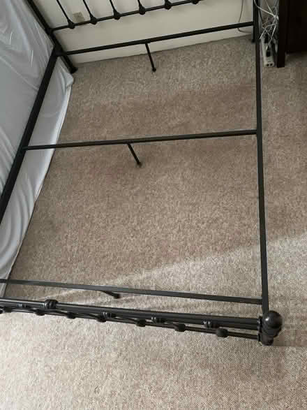 Photo of free Queen metal bed frame (Somerville, Spring Hill) #1
