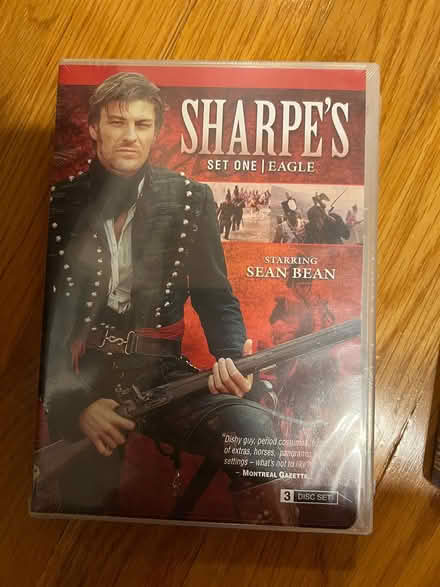 Photo of free Sharpe's 3-disc dvd set (Porter Square) #1