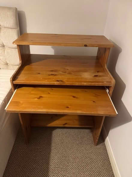 Photo of free Pine computer desk (Cowley OX4) #3