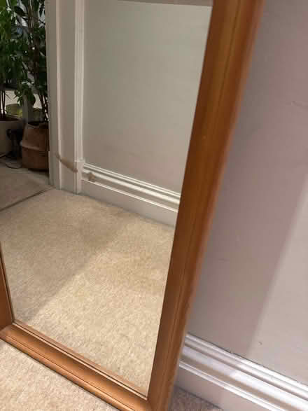 Photo of free Wooden full length mirror (Richmond) #3