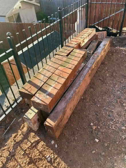 Photo of free Used railway sleepers (Matlock DE4) #1