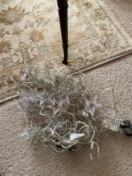 Photo of free 2x white star curtain fairy lights on mains (New Marston OX3) #1