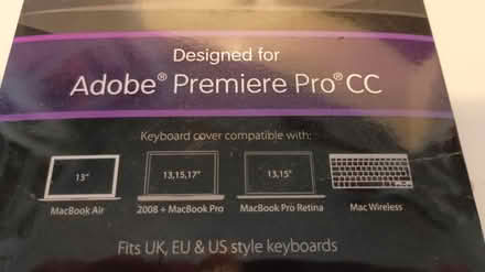 Photo of free Keyboard cover for Premiere Pro (Cheltenham) #2
