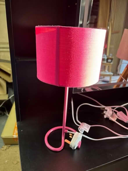 Photo of free Bright pink bedside lamp (Waterlooville PO8) #1