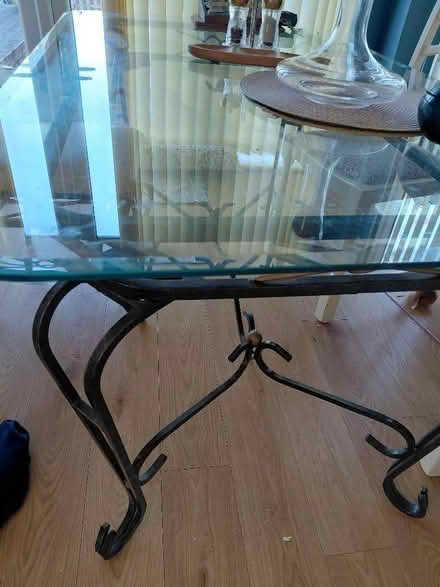 Photo of free Glass and metal table with chairs (Newburgh WN8) #1