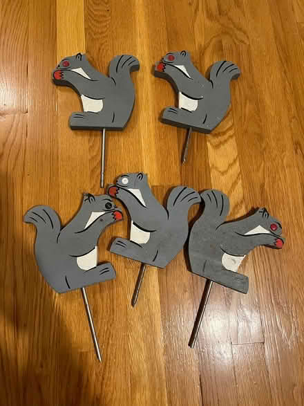 Photo of free 5 squirrel yard markers (Porter Square) #1