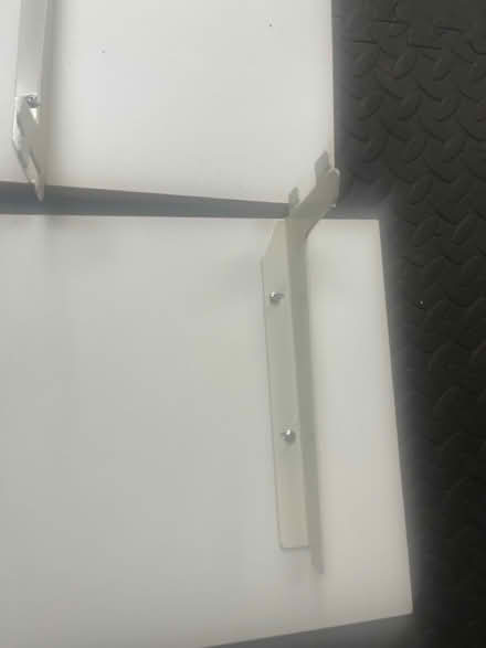 Photo of free Shelves White X4 plus 2 brackets (Thurnby Leicester LE7) #2