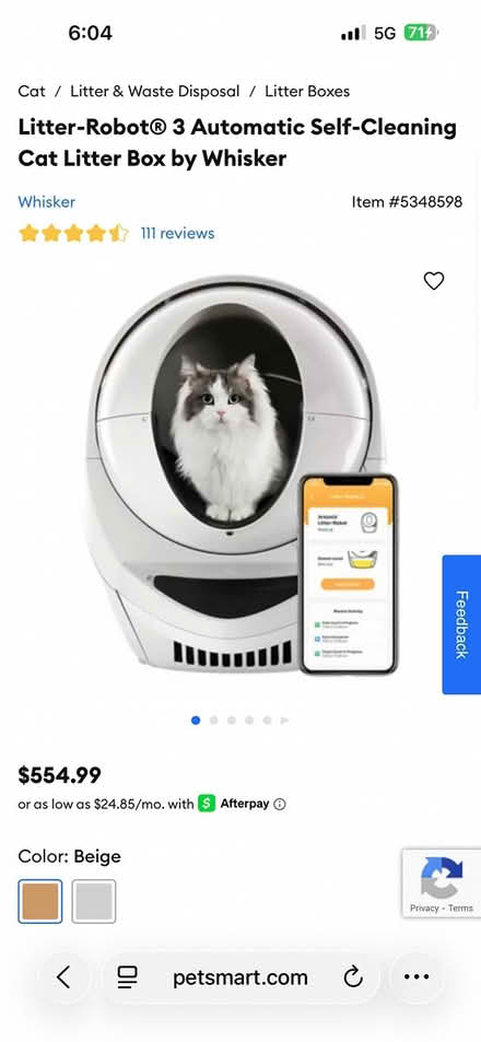Photo of free Litter Robot 3.0 auto clean cat box (Southeast Charlotte Weddington) #4