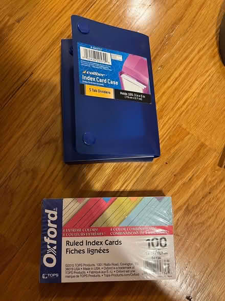 Photo of free Index cards and holder (Porter Square) #1