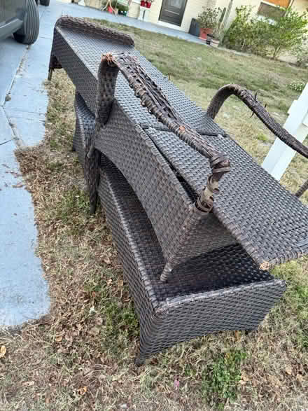 Photo of free Brown Wicker Pool Loungers (2) (19/Ranch Rd Port Richey Hudsn) #1