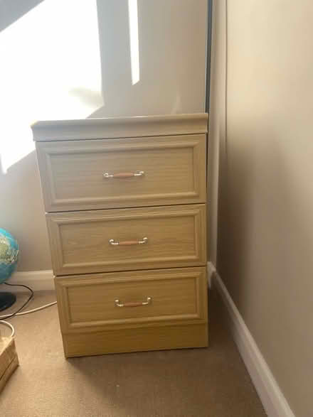 Photo of free Bedside Cabinet 3 Drawers (CT10) #1