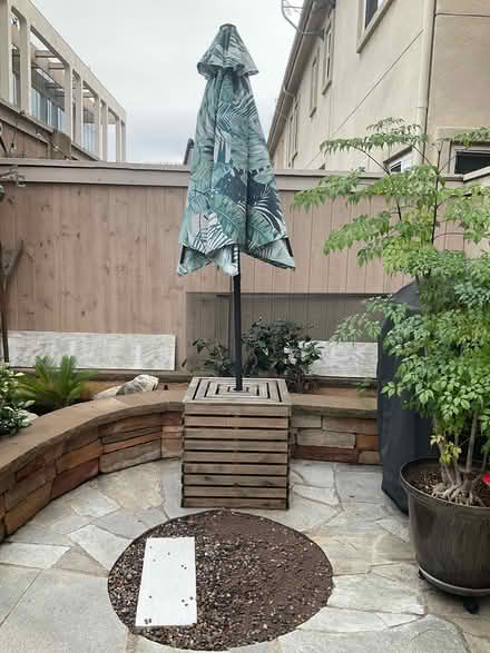 Photo of free Umbrella and box (Carson st and woodruff) #1