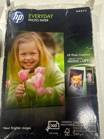 Photo of free Hp photo paper and 2 cartridges (North Hinksey OX2) #1