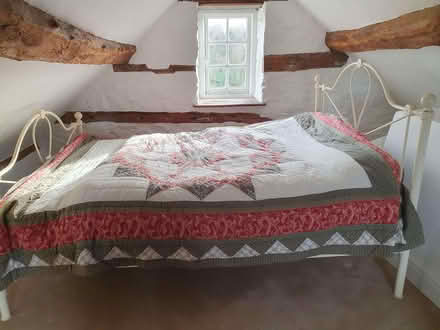 Photo of free Double bed frame and mattress. (Presteigne LD8) #1
