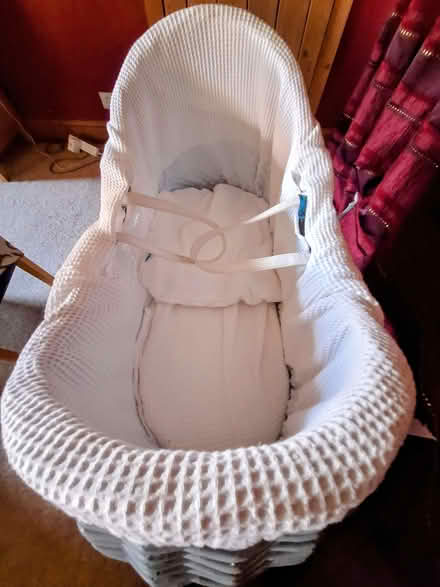 Photo of free Whicker moses basket with all bedding and baby bouncer (Middlezoy TA7) #1