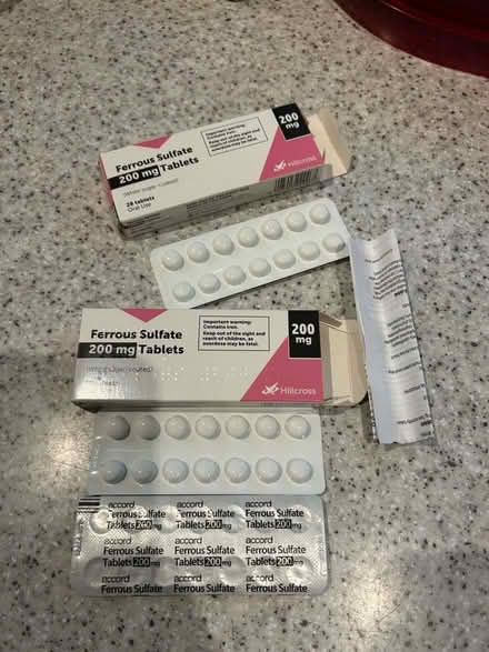 Photo of free 200mg Ferrous Sulfate (iron) tablets (Sutton Courtenay OX14) #1