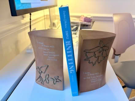 Photo of free Heavy wooden book ends (West Bridgford NG2) #2